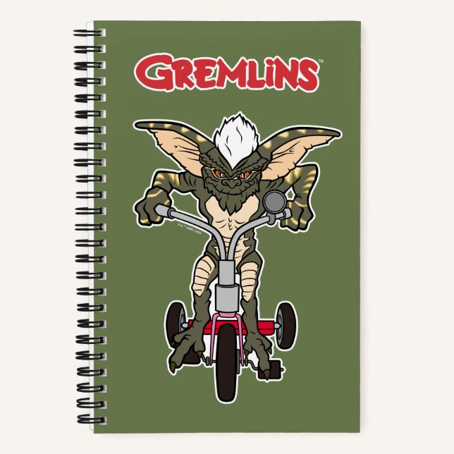 Gremlins | Stripe Riding Tricycle Notizbuch (Vorderseite)
