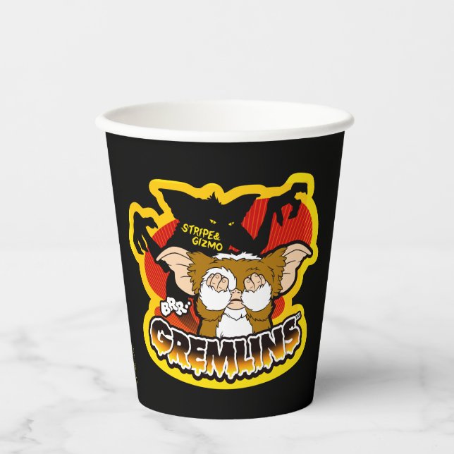 Gremlins | Stripe Scaring Gizmo Pappbecher (Vorderseite)