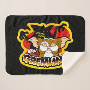 Gremlins Stripe Scaring Gizmo Sherpadecke