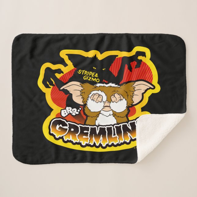 Gremlins | Stripe Scaring Gizmo Sherpadecke (Vorderseite (Horizontal))