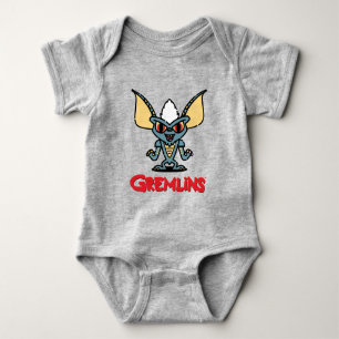Gremlins   Stripe Süßer Comic-Charakter Baby Strampler