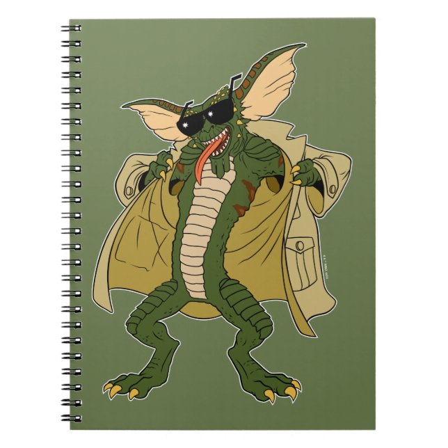 Gremlins | Stripe Trenchcoat-Flash Notizblock (Vorderseite)