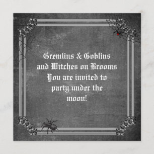 Gremlins und Goblins Spooky Halloween Einladung