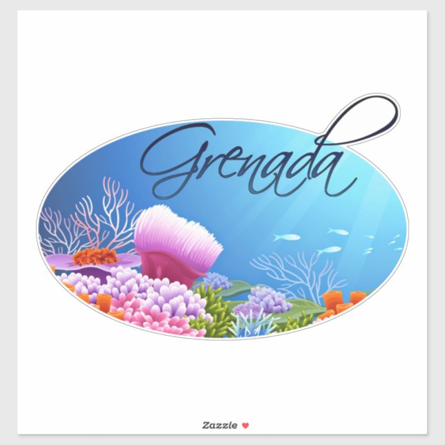 Grenada decal aufkleber (Blatt)