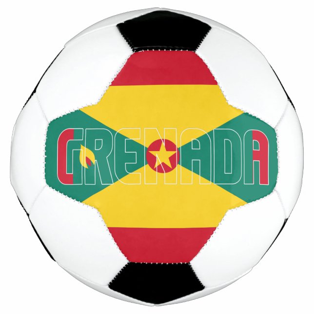 Grenada Flag Adortable Patriotic Fußball (Vorderseite)