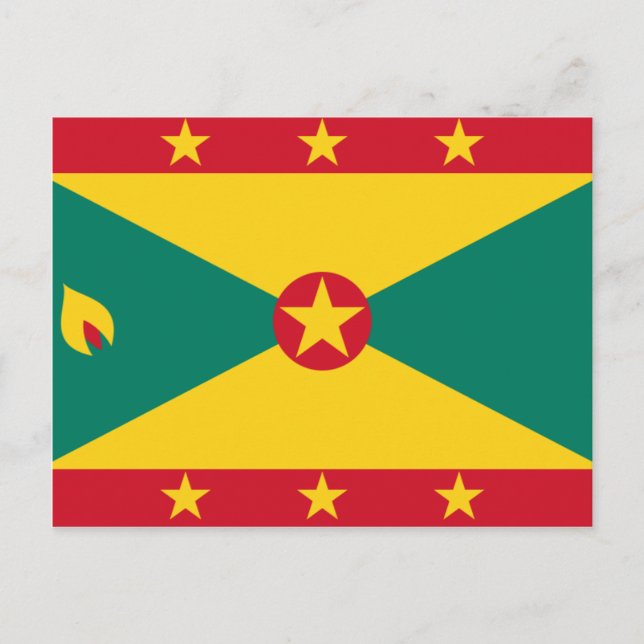 Grenada Flag GD Postkarte (Vorderseite)
