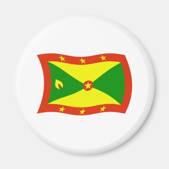 Grenada-Flag-Magnet Magnet (Vorne)
