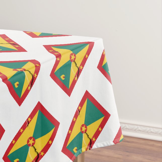 GRENADA FLAG MAP Patriotic Grenadian Tischdecke (Beispiel)