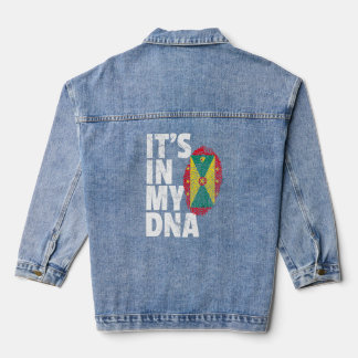 Grenada Flag Pride Country Zuhause Nation Family Jeansjacke