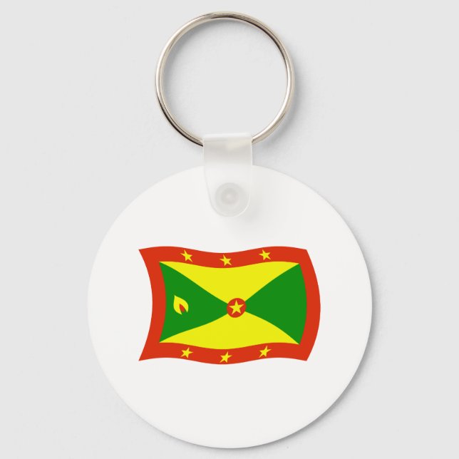 Grenada Flag Schlüsselanhänger (Vorderseite)