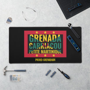 GRENADA-Flag Schreibtischunterlage