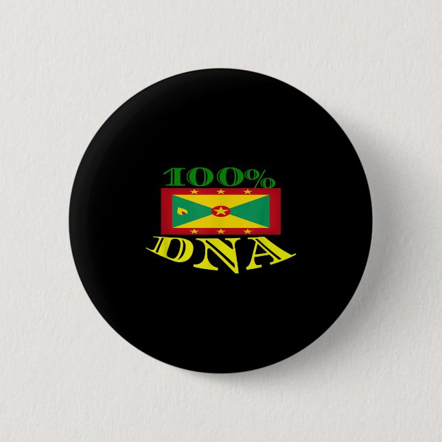 Grenada Flag Urlaub und Motivation Button (Vorderseite)