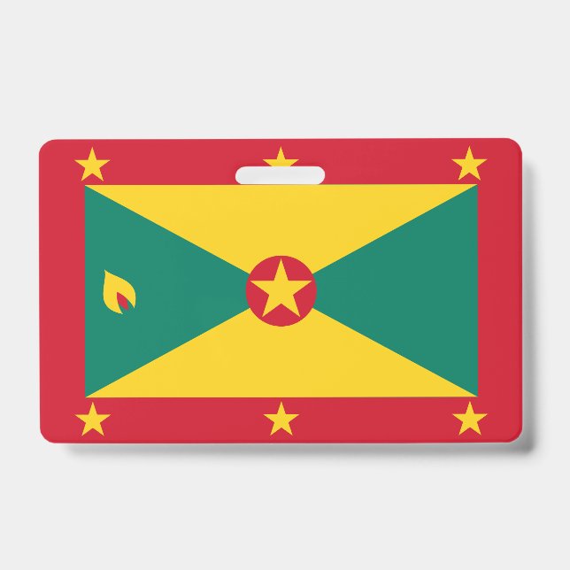 Grenada-Flagge Ausweis (Vorderseite)