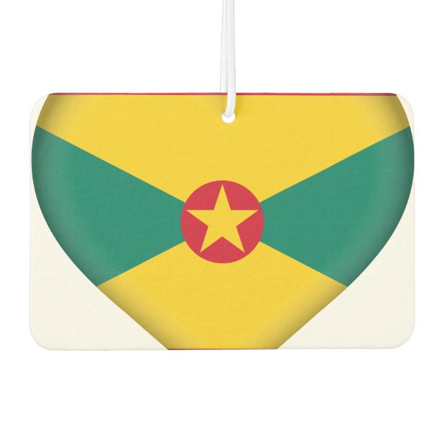Grenada-Flagge Autolufterfrischer (Vorderseite)