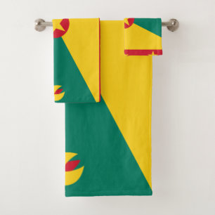 Grenada-Flagge Badhandtuch Set