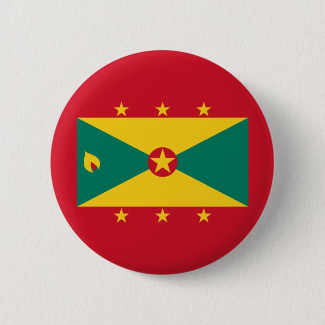 Grenada-Flagge Button (Vorderseite)