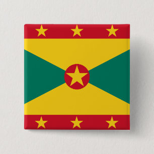 Grenada-Flagge Button