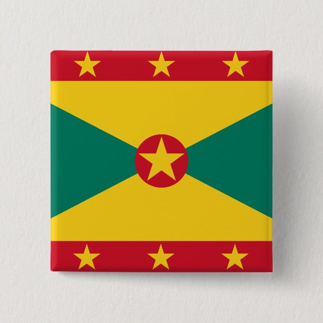 Grenada-Flagge Button (Vorderseite)