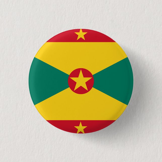 Grenada-Flagge Button (Vorderseite)