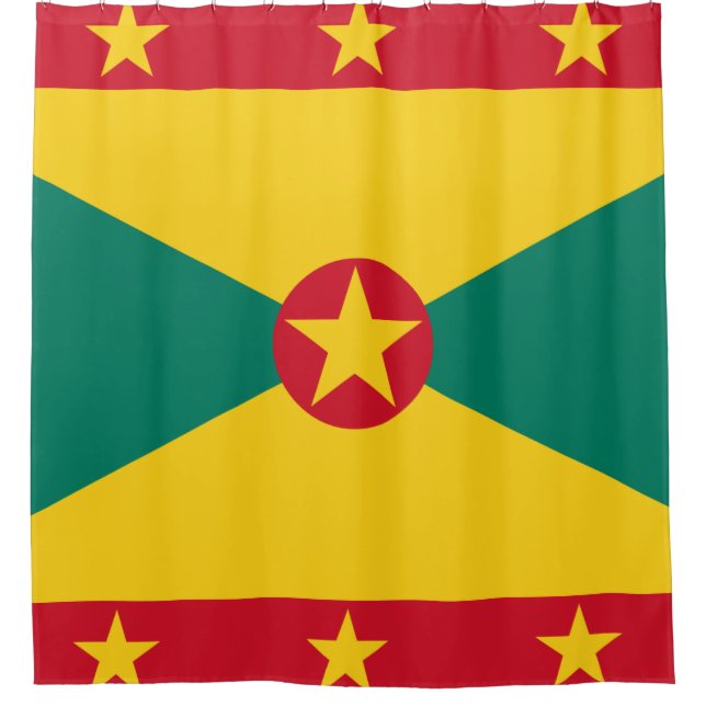 Grenada-Flagge Duschvorhang (Vorderseite)