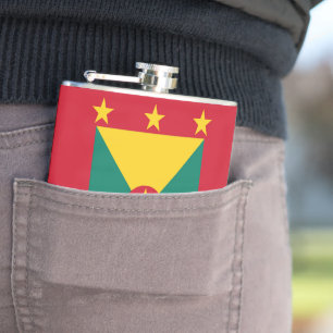 Grenada-Flagge Flachmann