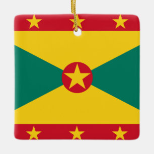 Grenada-Flagge Keramikornament