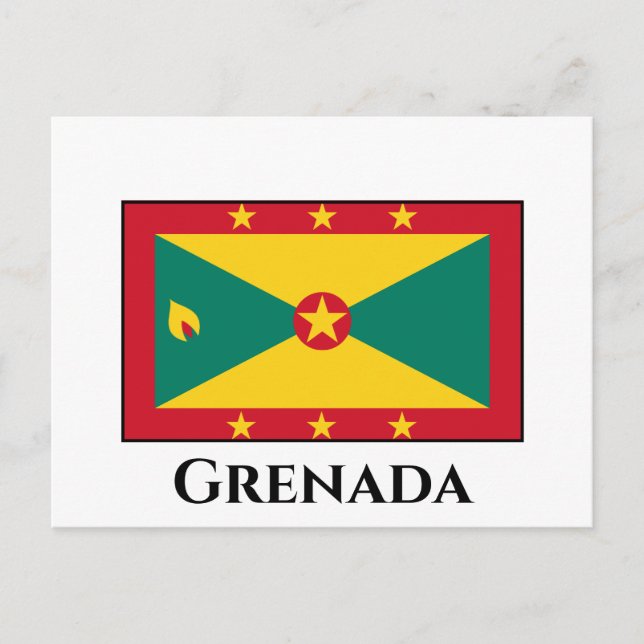 Grenada-Flagge Postkarte (Vorderseite)
