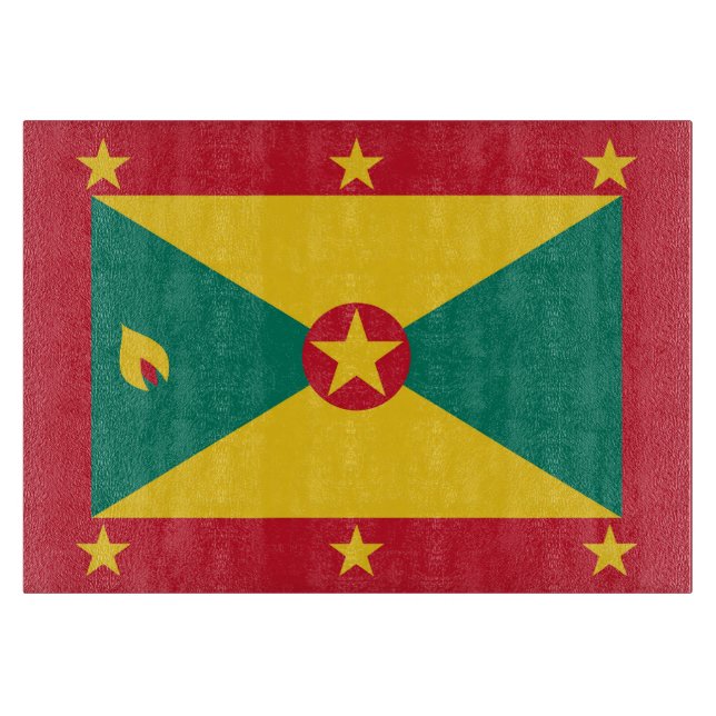 Grenada-Flagge Schneidebrett (Vorderseite)