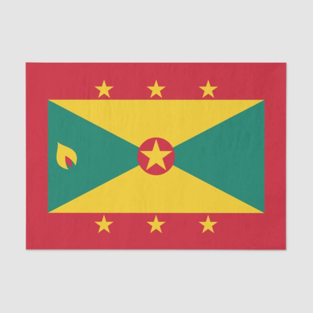 Grenada-Flagge Seidenpapier (Vorderseite)