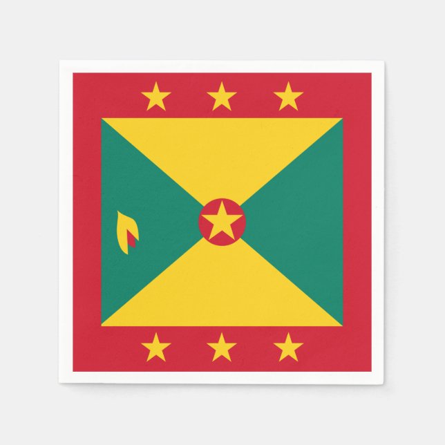 Grenada-Flagge Serviette (Vorderseite)