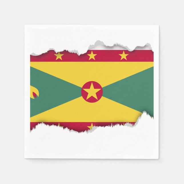 Grenada-Flagge Serviette (Vorderseite)