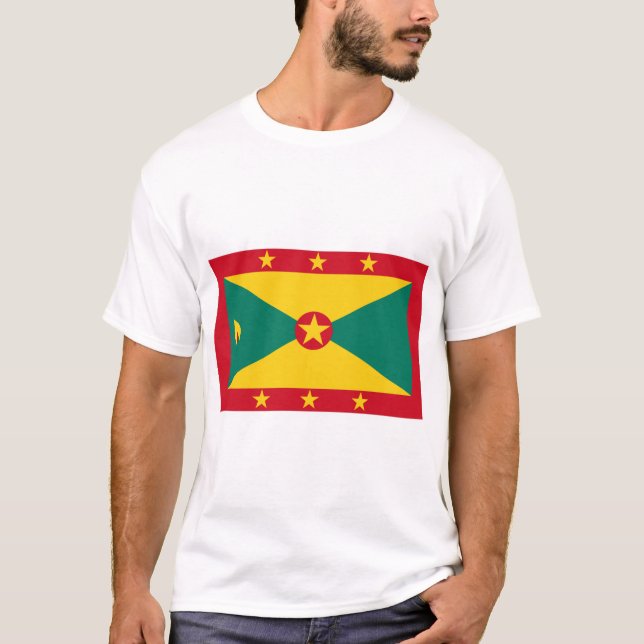 Grenada-Flagge T-Shirt (Vorderseite)