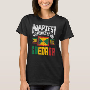 Grenada Grenader Grenadisch Grenadische Flagge Glü T-Shirt