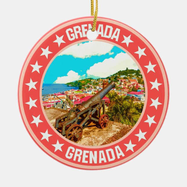 Grenada Keramik Ornament (Vorne)