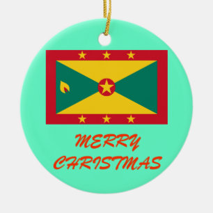 GRENADA* kundenspezifische Weihnachtsverzierung Keramik Ornament