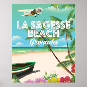 Grenada La Sagesse Reiseplakat Poster