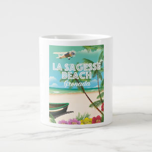 Grenada La Sagesse Travel Poster Jumbo-Tasse