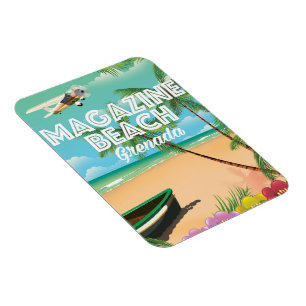 Grenada Magazine Strand Reiseplakat Magnet