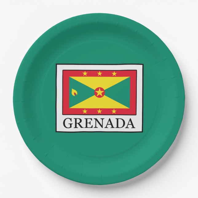 Grenada Pappteller (Vorderseite)