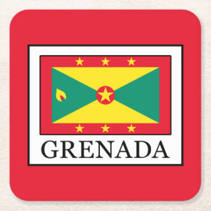 Grenada Rechteckiger Pappuntersetzer