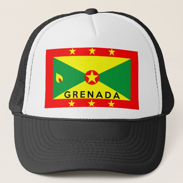 Grenada-Symbol Truckerkappe (Vorderseite)