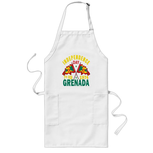 Grenada Unabhängigkeitstag Lange Schürze (Vorne)