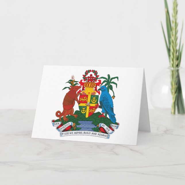 Grenada-Wappen-Grußkarte Karte (Vorderseite)
