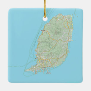 Grenada Weihnachten Keramikornament