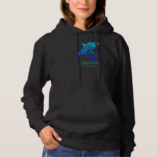 Grenada West Indies Vintag Retro Tribal Shark Vac Hoodie