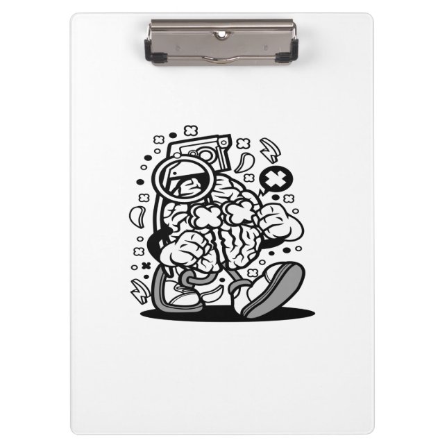 Grenade Brain Klemmbrett (Vorderseite)