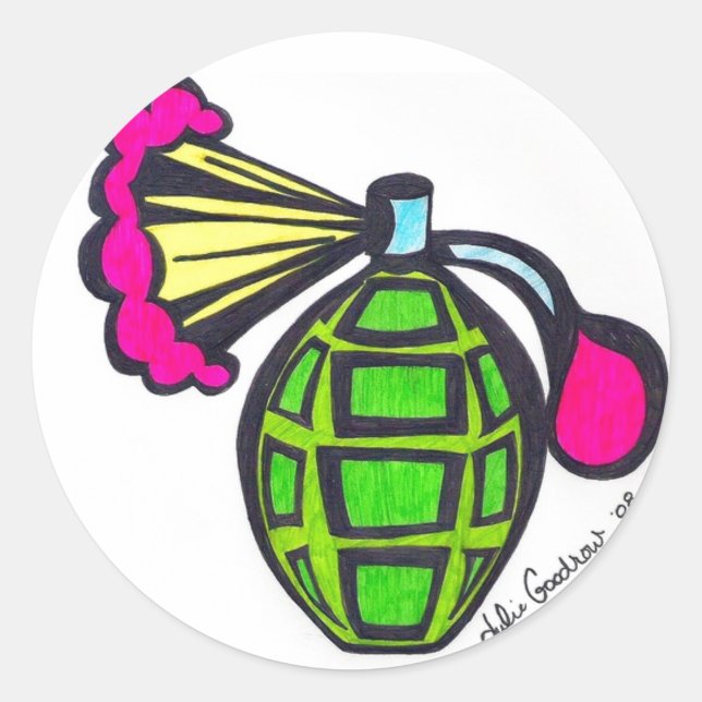 Grenade Parfüm Aufkleber (Vorderseite)