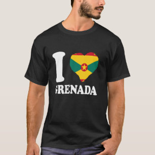 Grenadian Pride Grenadian Roots I Liebe Grenada Fl T-Shirt