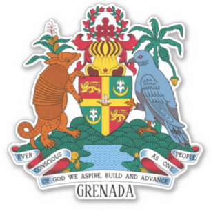 Grenadinisches Nationalwappen Patriotisch Aufkleber