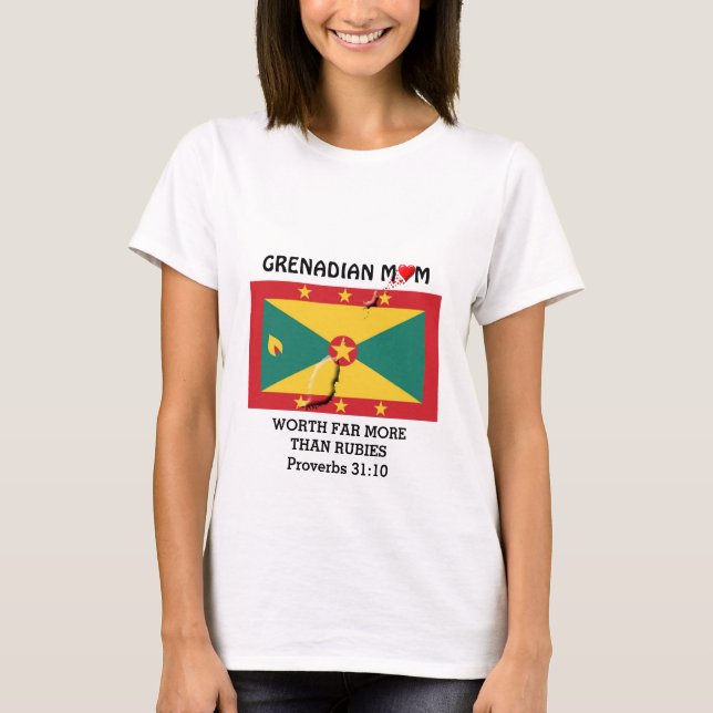 GRENADISCHE MAMA mit einem Wert von mehr als Rubie T-Shirt (Vorderseite)